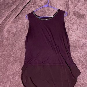 Apt. 9 brand. Eggplant business casual tank blouse